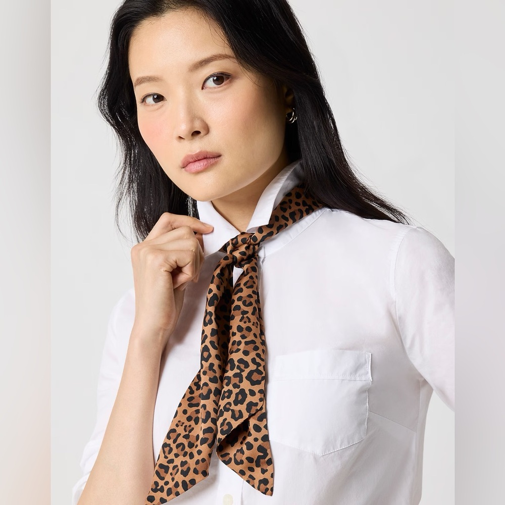 NWT‎ J.Crew Leopard Print Statement Scarf - Picture 2 of 4